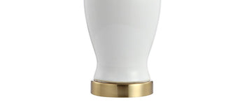 Chi 21" Ceramic/Iron Modern Classic LED Table Lamp - JONATHAN Y